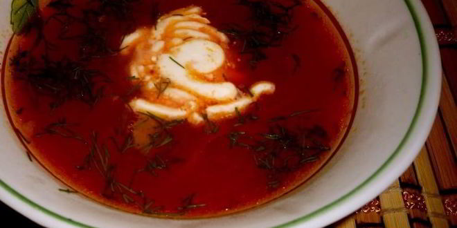 Рецепт свекольника горячего классического