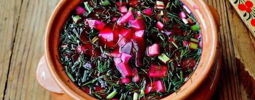 Шаг 3: свекольника холодного, с ветчиной