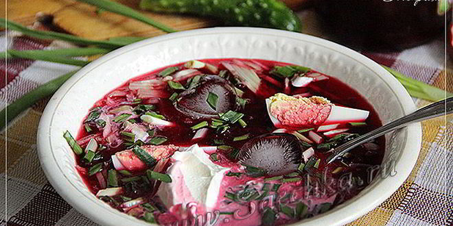 Рецепт свекольника холодного