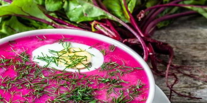 Рецепт свекольника на кефире с мясом и минеральной водой