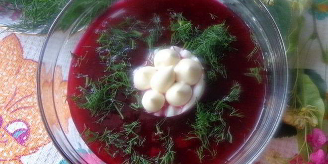 Рецепт свекольника с базиликом