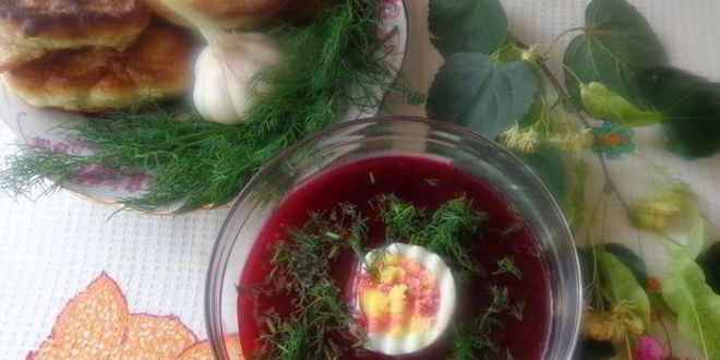 Рецепт свекольника с базиликом