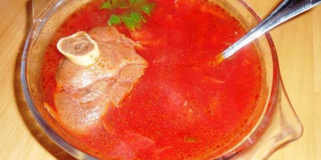 Рецепт свекольника с фасолью