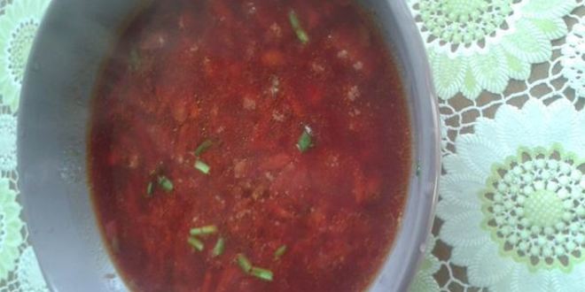 Рецепт свекольника с фасолью