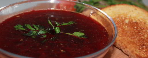 Шаг 7: свекольника с гренками