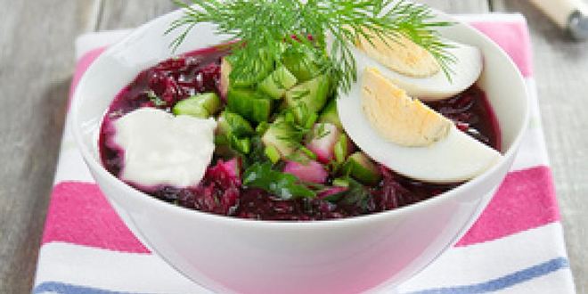 Рецепт свекольника с крапивой, огурцом и картофелем