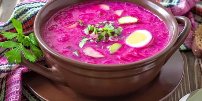 Рецепт свекольника с маринованной свеклой