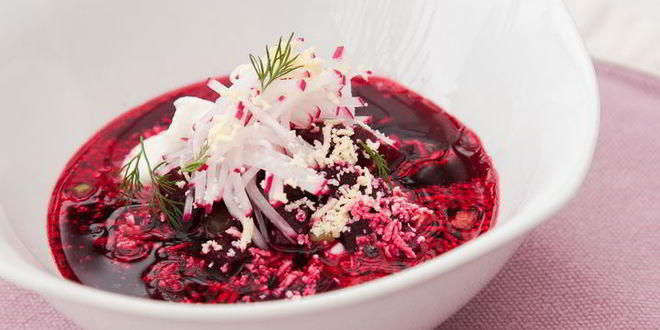 Рецепт свекольника с соленым огурцом