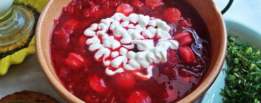 Шаг 21: свекольника с сосисками