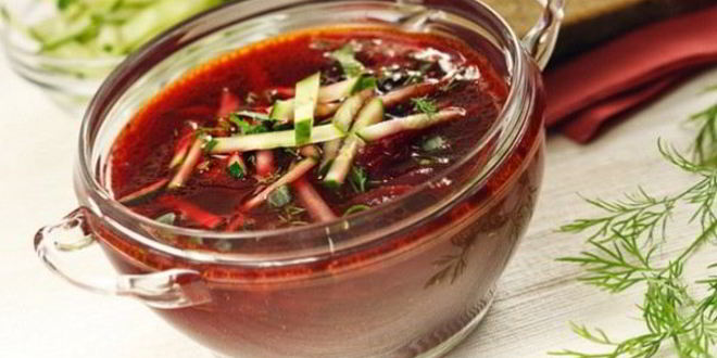 Рецепт свекольника со шпинатом