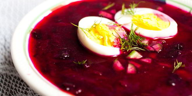 Рецепт свекольника со свекольной ботвой