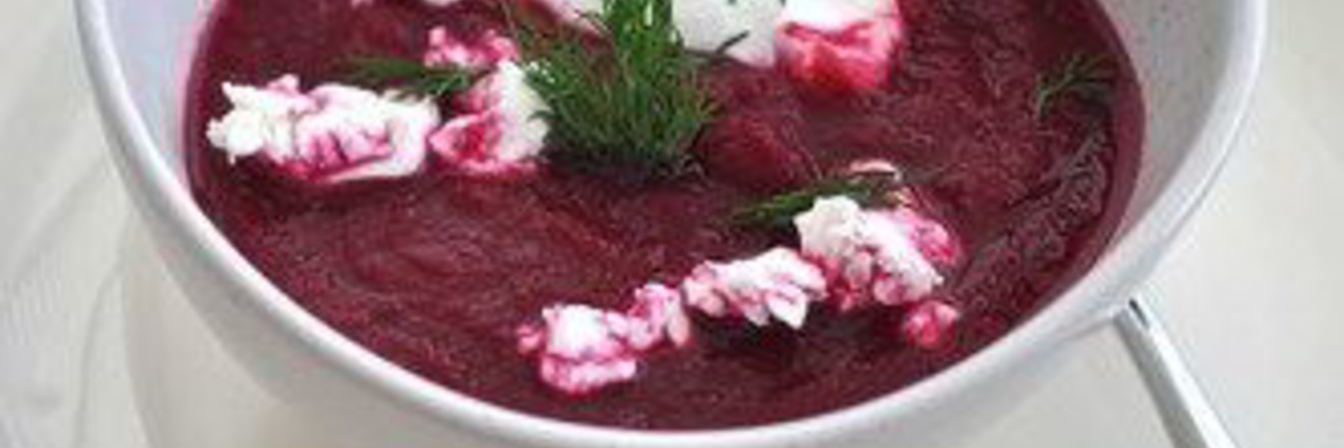 Рецепт Свекольного крема-супа со сметаной и шнитт-луком