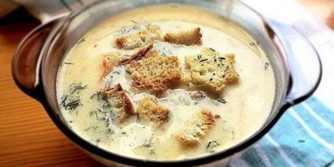 Рецепт французского сырного супа с курицей