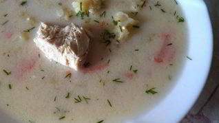 Рецепт Куриного сырного супа с плавленым сыром