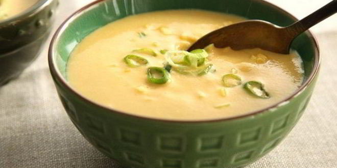 Рецепт легкого сырно-кукурузный суп