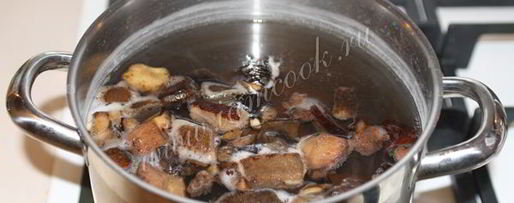 Шаг 2: сливочно-сырного суп с грибами