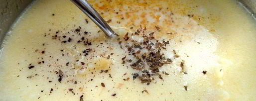 Шаг 13: сырно-макаронного суп и чипсы из лаваша