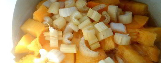 Шаг 4: сырно-макаронного суп и чипсы из лаваша