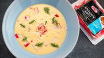 Рецепт Сырного крема-супа с крабовым мясом