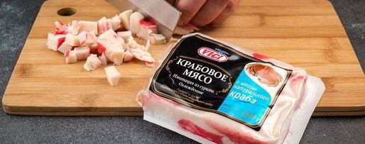 Шаг 7: сырного крема-супа с крабовым мясом