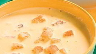 Рецепт Сырного крема-супа с морепродуктами