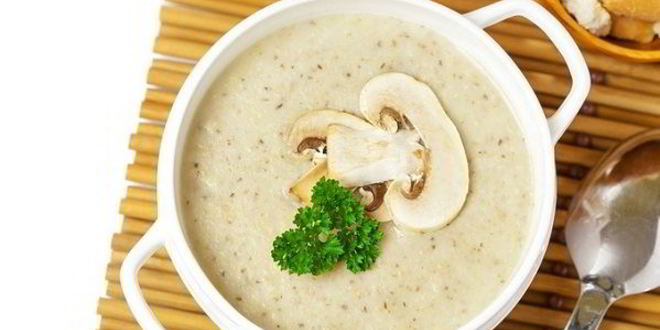 Рецепт сырного крема-супа с шампиньонами