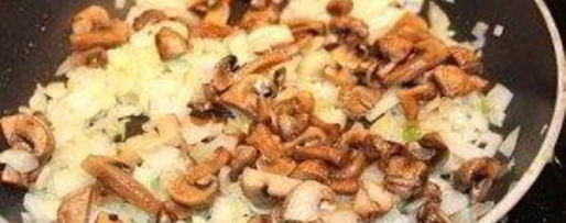 Шаг 2: сырного крема-супа с шампиньонами