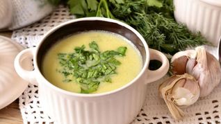 Рецепт Сырного супа-пюре с кабачком