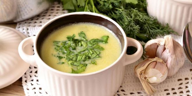 Рецепт сырного супа-пюре с кабачком