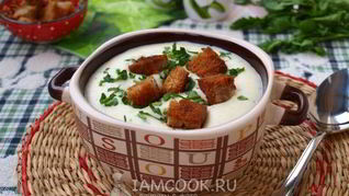 Рецепт Сырного супа-пюре с картофелем