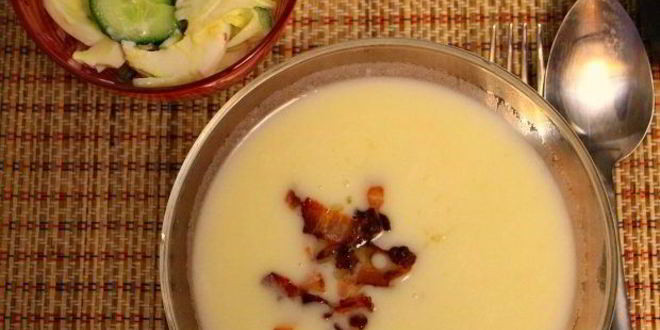 Рецепт сырного супа с беконом