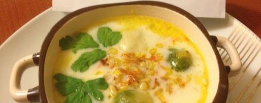 Шаг 10: сырного супа с брюсельской капустой и клецками