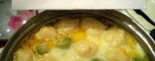 Шаг 9: сырного супа с брюсельской капустой и клецками