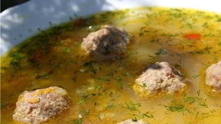 Рецепт Сырного супа с фрикадельками