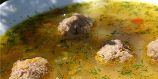 Рецепт сырного супа с фрикадельками