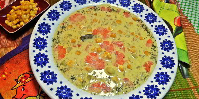 Рецепт сырного супа с гречневыми хлопьями