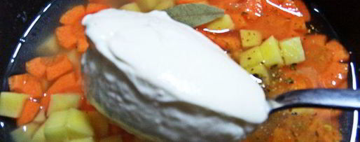 Шаг 5: сырного супа с гречневыми хлопьями