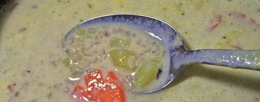 Шаг 8: сырного супа с гречневыми хлопьями