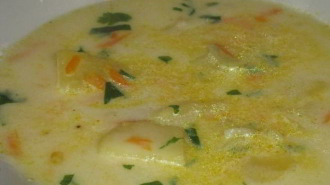 Рецепт Сырного супа с картошкой