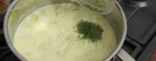 Шаг 10: сырного супа с клецками