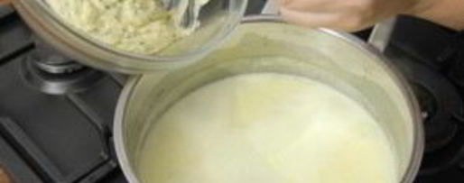 Шаг 8: сырного супа с клецками