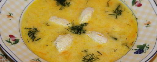 Шаг 10: сырного супа с кнелями