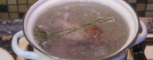 Шаг 3: сырного супа с копченой курицей