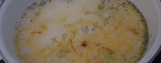 Шаг 13: сырного супа с куриными фрикадельками