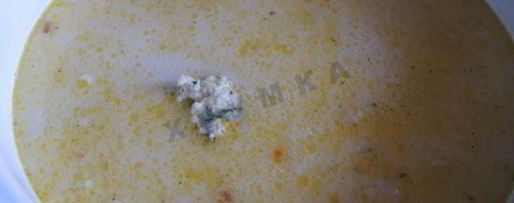 Шаг 14: сырного супа с куриными фрикадельками