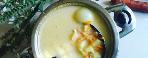 Шаг 8: сырного супа с морковью