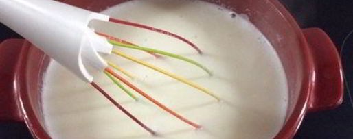 Шаг 4: сырного супа с семгой и креветками