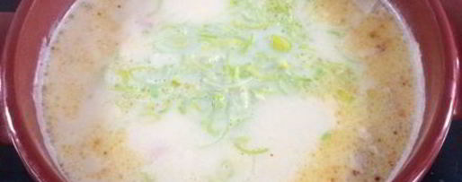 Шаг 9: сырного супа с семгой и креветками