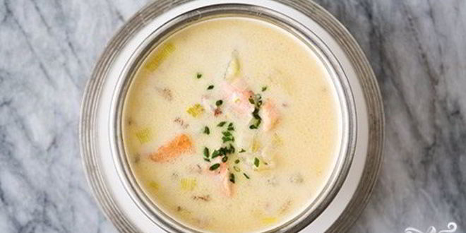 Рецепт сырного супа с семгой