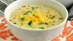 Рецепт Сырного супа с шампиньонами и брокколи